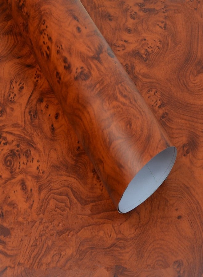 HAPPYMATES Wood Peel and Stick, Wallpaper Self Adhesive Brown Removable Waterproof Wood Grain Contact Paper for Kitchen Cabinets Countertop Wall Covering (24 X 48 Inch, Vintage Wood) - Image 1
